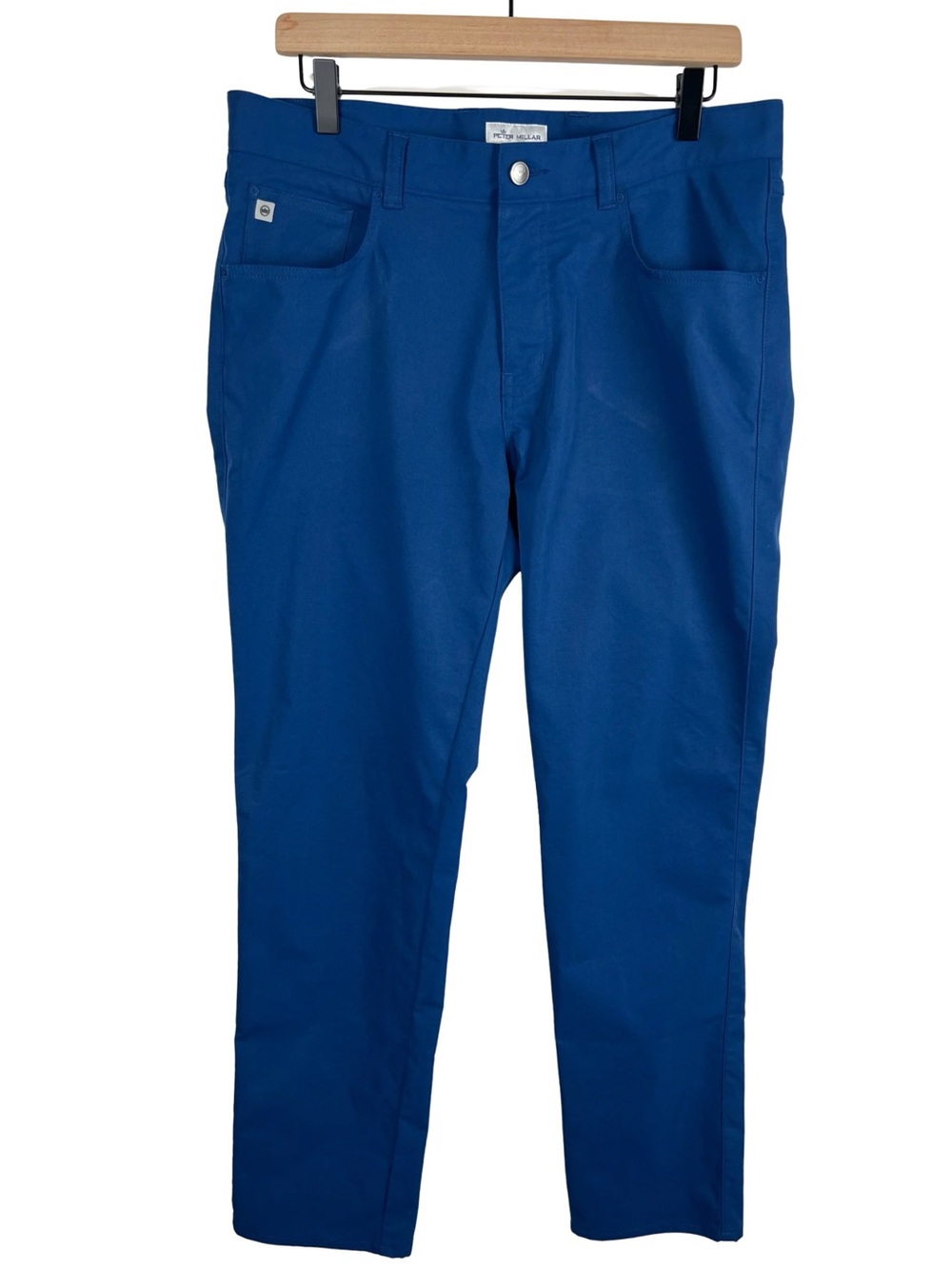 Peter Millar EB66 Pants Mens 33 Blue Performance Golf Chino